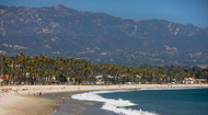 East Beach Santa Barbara seen on cruise ship tour days